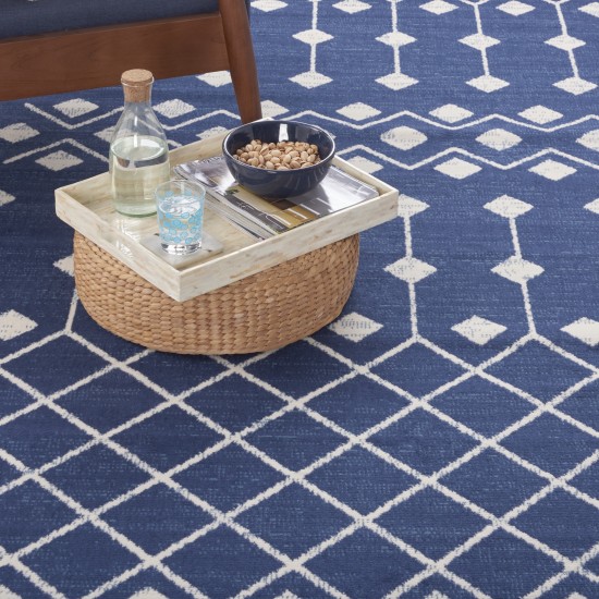 Nourison Grafix GRF37 Area Rug, Navy, 7'10" x 9'10"