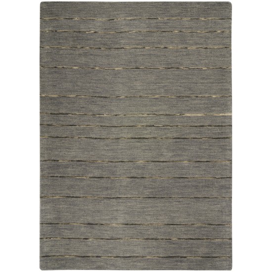 Calvin Klein Halo HAL01 Area Rug, Charcoal, 4' x 6'