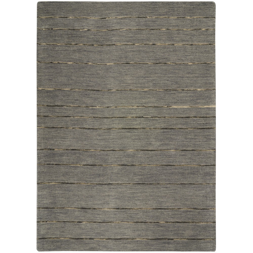 Calvin Klein Halo HAL01 Area Rug, Charcoal, 5'3" x 7'3"