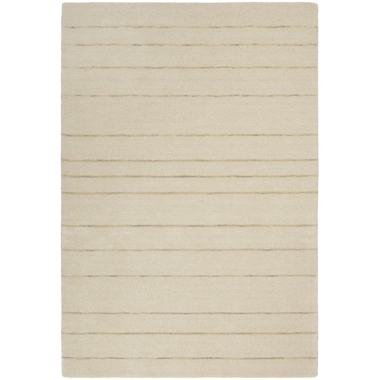 Calvin Klein Halo HAL01 Area Rug, Ivory, 4' x 6'