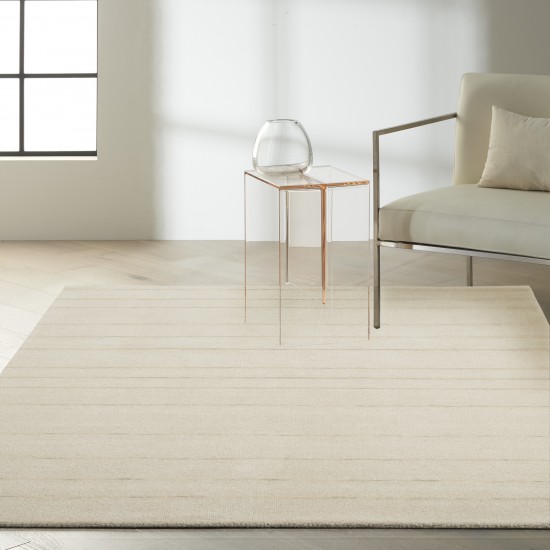 Calvin Klein Halo HAL01 Area Rug, Ivory, 4' x 6'