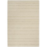 Calvin Klein Halo HAL01 Area Rug, Ivory, 5'3" x 7'3"