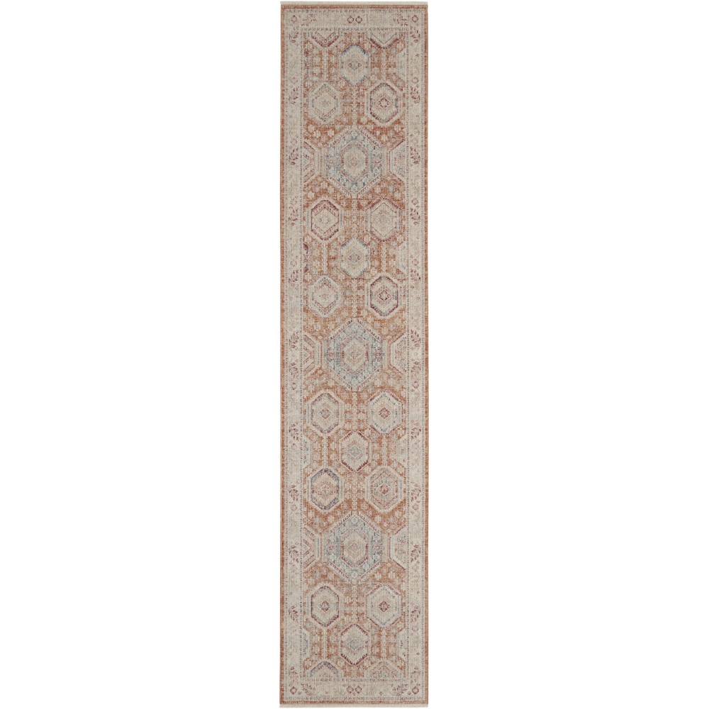 Nourison Homestead HMS01 Runner Rug, Brick, 2'7" x 10'