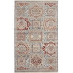 Nourison Homestead HMS02 Area Rug, Blue/Multicolor, 3' x 5'