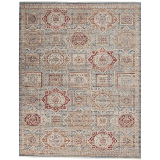 Nourison Homestead HMS02 Area Rug, Blue/Multicolor, 7'10" x 10'2"