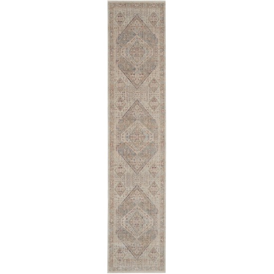 Nourison Homestead HMS03 Runner Rug, Beige/Grey, 2'7" x 10'