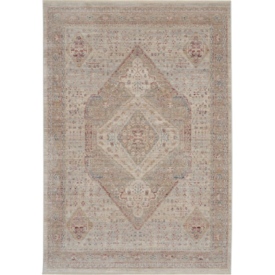 Nourison Homestead HMS03 Area Rug, Beige/Grey, 5'3" x 7'8"