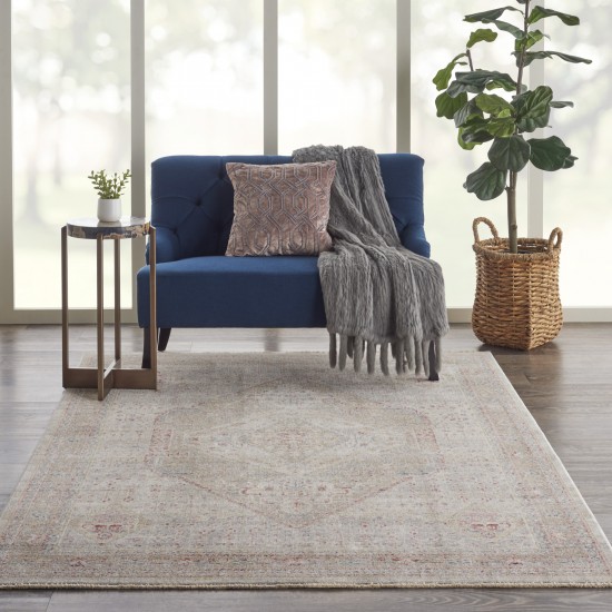 Nourison Homestead HMS03 Area Rug, Beige/Grey, 5'3" x 7'8"