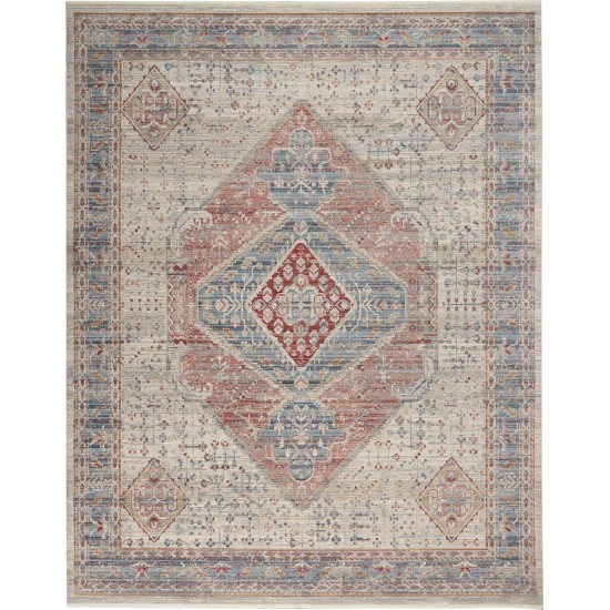 Nourison Homestead HMS03 Area Rug, Blue/Grey, 10' x 13'