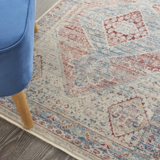 Nourison Homestead HMS03 Area Rug, Blue/Grey, 3' x 5'