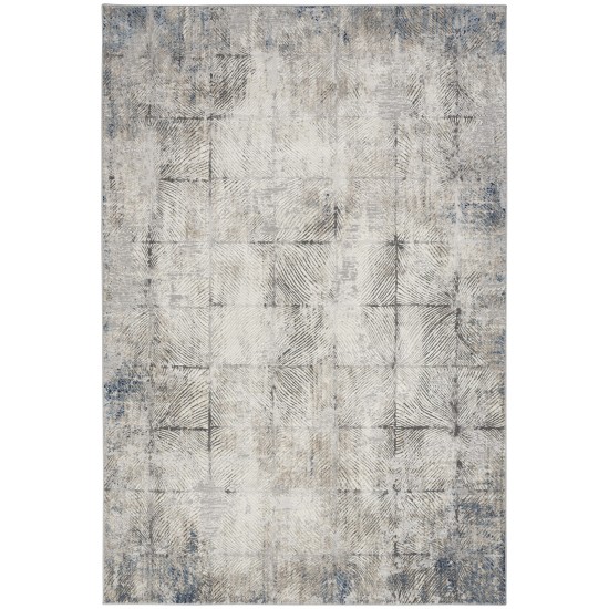 Calvin Klein CK022 Infinity IFN03 Area Rug, Ivory/Grey, 4' x 6'