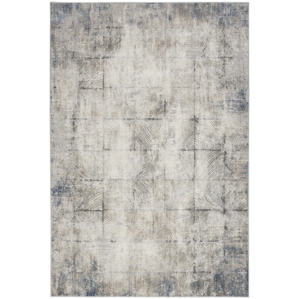 Calvin Klein CK022 Infinity IFN03 Area Rug, Ivory/Grey, 4' x 6'