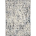 Calvin Klein CK022 Infinity IFN04 Area Rug, Ivory/Grey/Blue, 4' x 6'