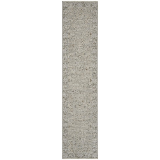 Nourison Infinite IFT01 Runner Rug, Light Grey, 2'3" x 10'2"