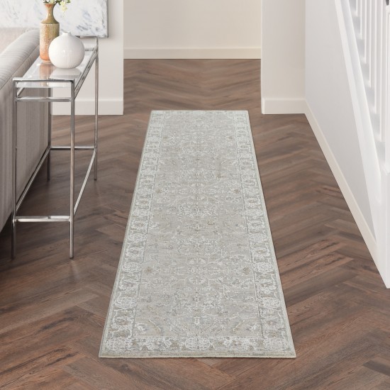 Nourison Infinite IFT01 Runner Rug, Light Grey, 2'3" x 10'2"