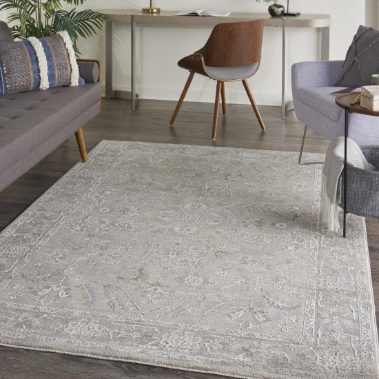 Nourison Infinite IFT01 Area Rug, Light Grey, 3'11" x 5'11"