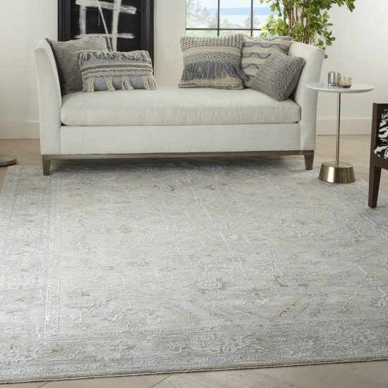 Nourison Infinite IFT01 Area Rug, Light Grey, 9'3" x 12'7"