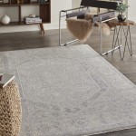 Nourison Infinite IFT02 Area Rug, Grey, 3'11" x 5'11"