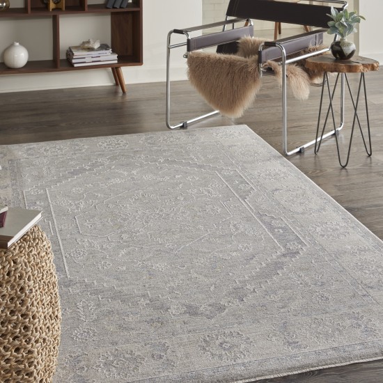 Nourison Infinite IFT02 Area Rug, Grey, 5'3" x 7'8"