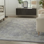 Nourison Infinite IFT03 Area Rug, Charcoal, 9'3" x 12'7"