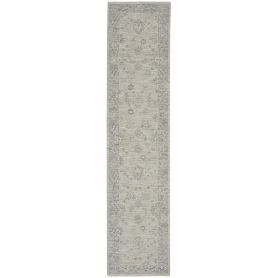 Nourison Infinite IFT03 Runner Rug, Light Grey, 2'3" x 10'2"