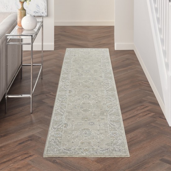 Nourison Infinite IFT03 Runner Rug, Light Grey, 2'3" x 10'2"