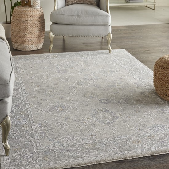 Nourison Infinite IFT03 Area Rug, Light Grey, 3'11" x 5'11"