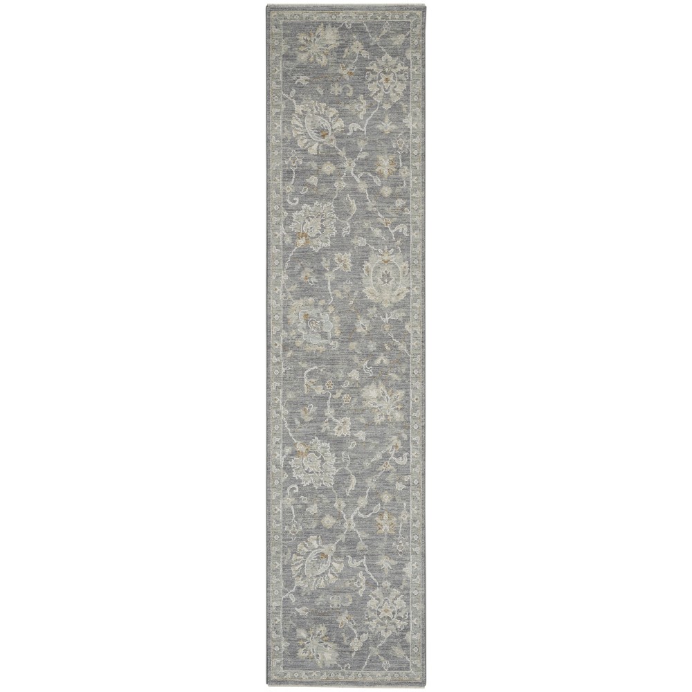 Nourison Infinite IFT04 Runner Rug, Charcoal, 2'3" x 10'2"