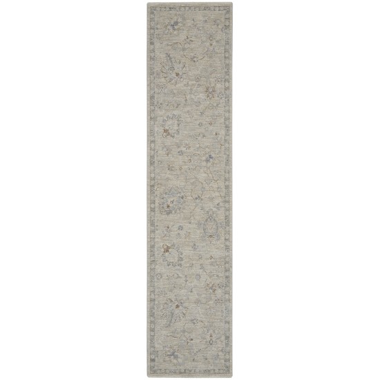 Nourison Infinite IFT04 Runner Rug, Light Grey, 2'3" x 10'2"