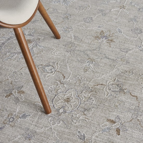 Nourison Infinite IFT04 Area Rug, Light Grey, 3'11" x 5'11"