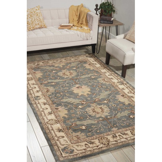 Nourison India House IH75 Area Rug, Blue, 2'6" x 4'