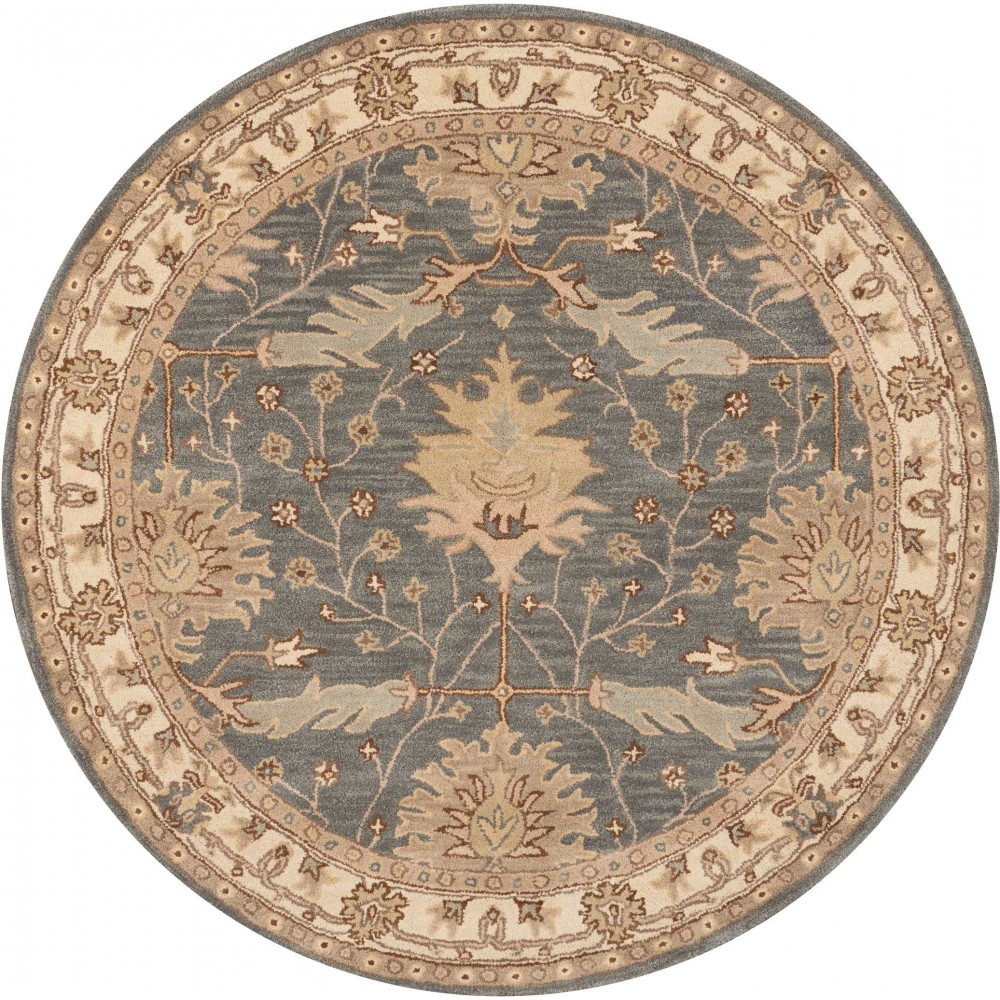 Nourison India House IH75 Area Rug, Blue, 6' x Round