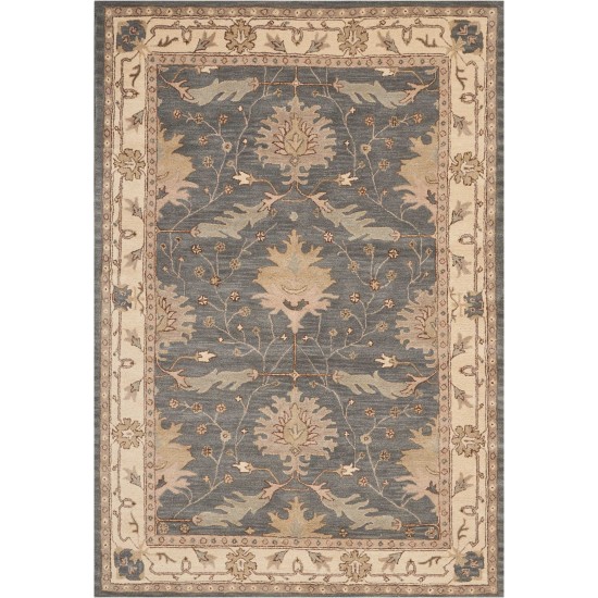 Nourison India House IH75 Area Rug, Blue, 6'6" x 9'6"