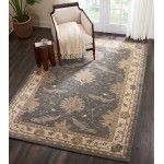 Nourison India House IH75 Area Rug, Blue, 6'6" x 9'6"