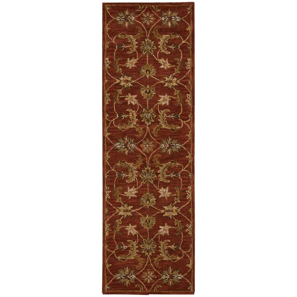 Nourison India House IH83 Runner Rug, Brick, 2'3" x 7'6"