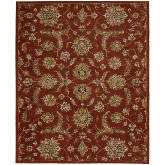 Nourison India House IH83 Area Rug, Brick, 8' x 10'6"