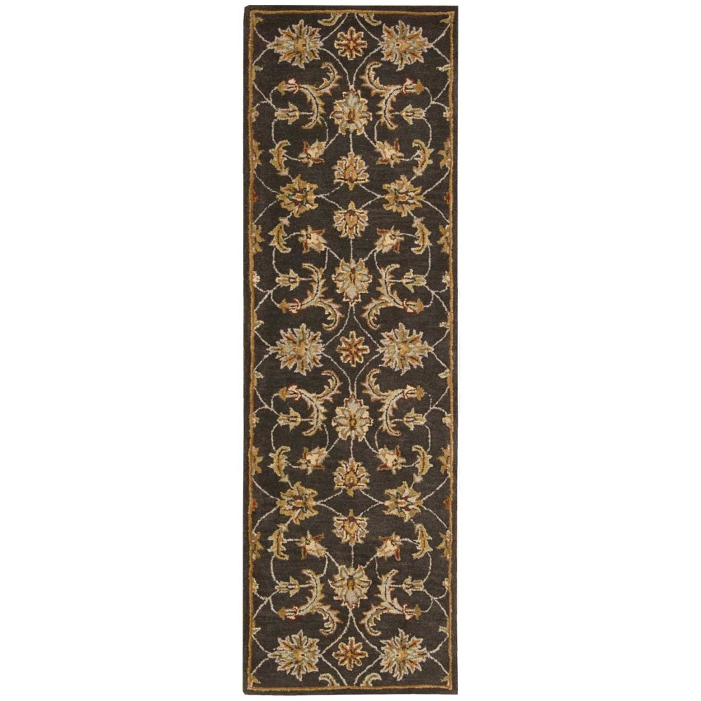 Nourison India House IH83 Runner Rug, Charcoal, 2'3" x 7'6"