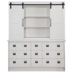 ACME Renske Hutch & Buffet, Antique White
