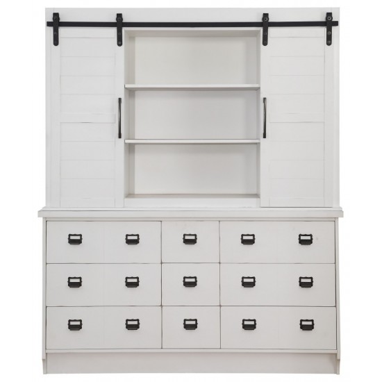 ACME Renske Hutch & Buffet, Antique White