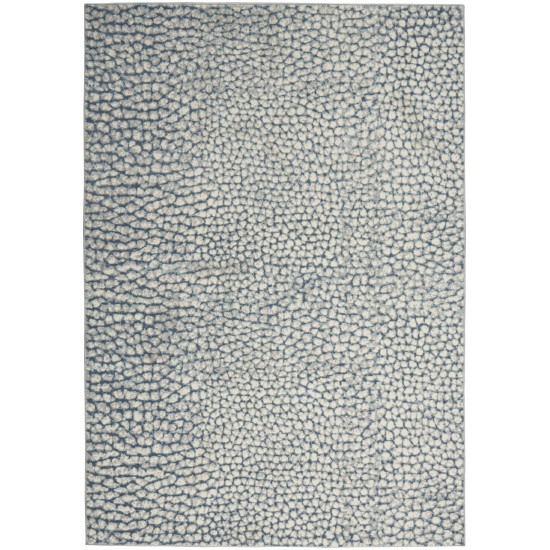 Inspire Me! Home Décor Joli IMHR4 Area Rug, Ivory/Blue/Grey, 5'3" x 7'3"