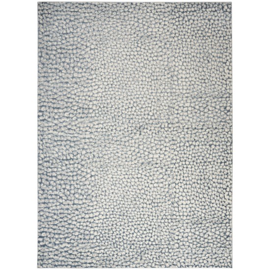 Inspire Me! Home Décor Joli IMHR4 Area Rug, Ivory/Blue/Grey, 8' x 10'