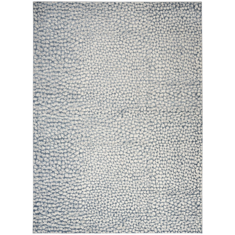 Inspire Me! Home Décor Joli IMHR4 Area Rug, Ivory/Blue/Grey, 8'6" x 11'6"