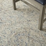 Nourison Interlock ITL02 Area Rug, Blue/Multicolor, 3'9" x 5'9"