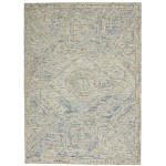 Nourison Interlock ITL02 Area Rug, Blue/Multicolor, 5' x 7'6"