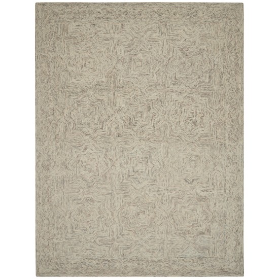 Nourison Interlock ITL03 Area Rug, Blue/Ivory, 8' x 10'6"