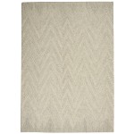 Nourison Interlock ITL04 Area Rug, Ivory/Grey, 3'9" x 5'9"