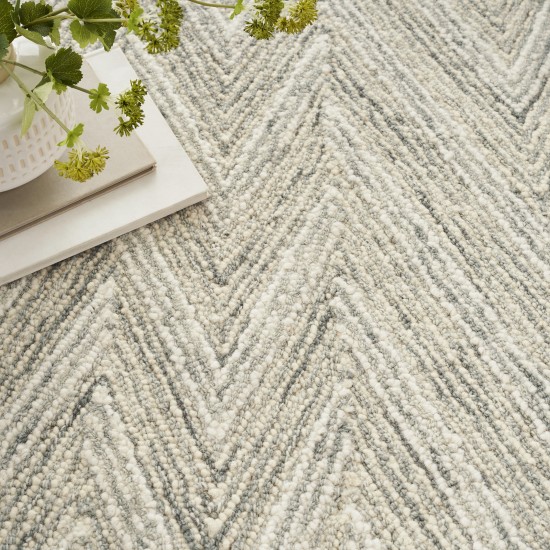 Nourison Interlock ITL04 Area Rug, Teal, 3'9" x 5'9"