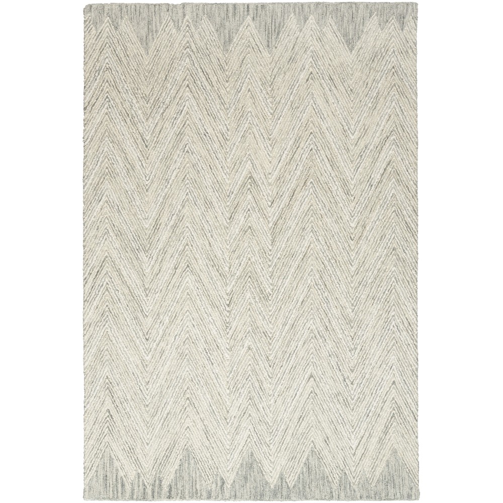 Nourison Interlock ITL04 Area Rug, Teal, 5' x 7'6"