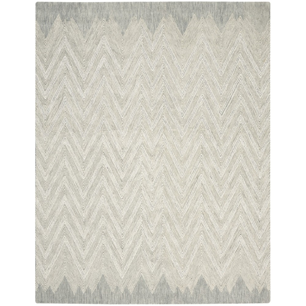 Nourison Interlock ITL04 Area Rug, Teal, 8' x 10'6"