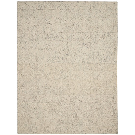 Nourison Interlock ITL05 Area Rug, Ivory/Multicolor, 8' x 10'6"